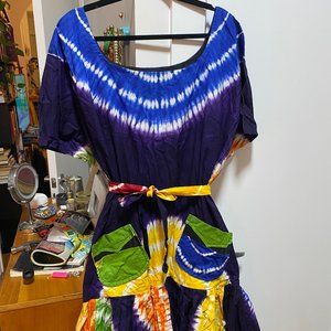 Authentic Madam Wokie Cinch Waist Dress